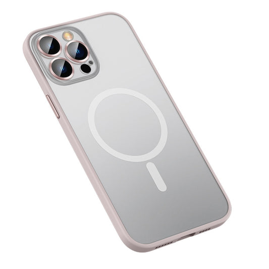 For iPhone 12 Pro MagSafe Matte Phone Case(Pink) - iPhone 12 / 12 Pro Cases by buy2fix | Online Shopping UK | buy2fix