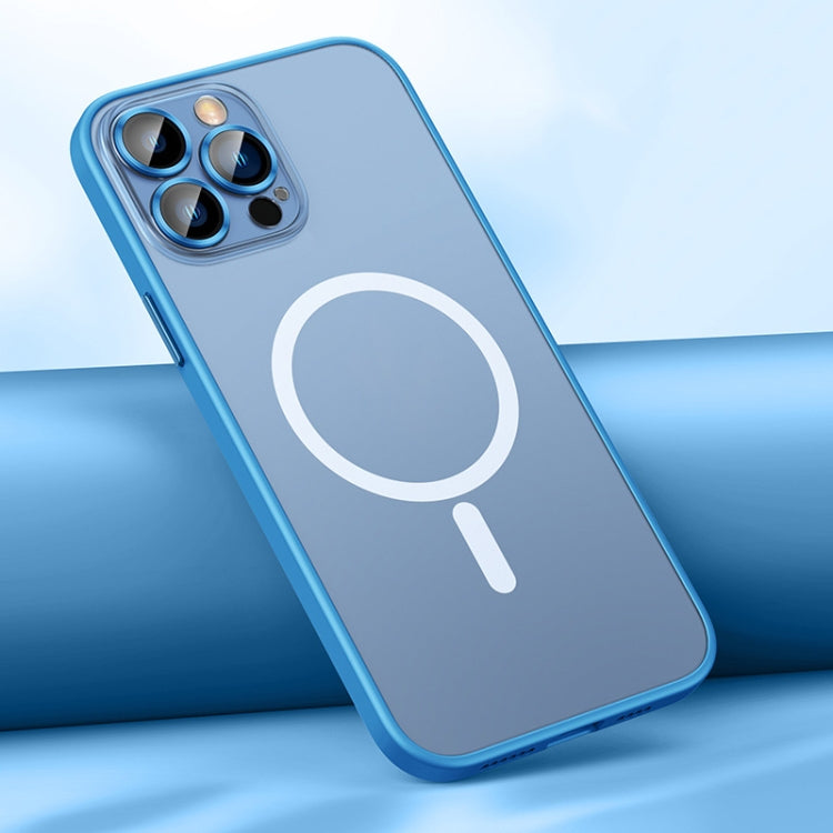 For iPhone 12 Pro MagSafe Matte Phone Case(Sierra Blue) - iPhone 12 / 12 Pro Cases by buy2fix | Online Shopping UK | buy2fix