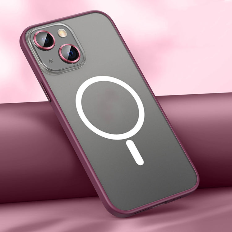 For iPhone 12 MagSafe Matte Phone Case(Red) - iPhone 12 / 12 Pro Cases by buy2fix | Online Shopping UK | buy2fix