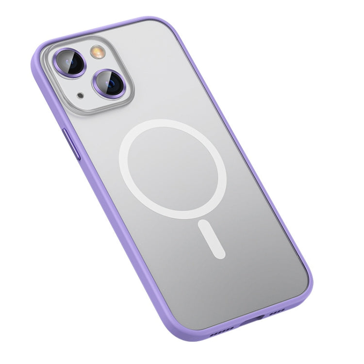For iPhone 12 MagSafe Matte Phone Case(Purple) - iPhone 12 / 12 Pro Cases by buy2fix | Online Shopping UK | buy2fix