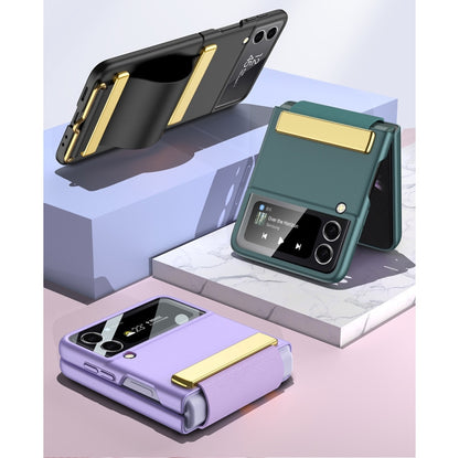 For Samsung Galaxy Z Flip3 5G GKK Ultra-thin Full Coverage Phone Case with Wristband(Silver) - Galaxy Phone Cases by GKK | Online Shopping UK | buy2fix