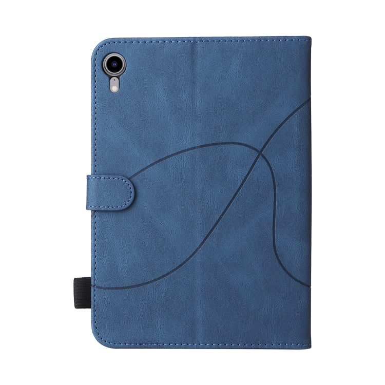 Dual-color Splicing Horizontal Flip Leather Tablet Case For iPad mini 6(Blue) - More iPad Cases by buy2fix | Online Shopping UK | buy2fix