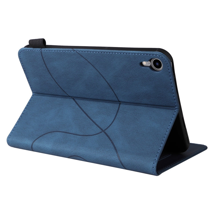 Dual-color Splicing Horizontal Flip Leather Tablet Case For iPad mini 6(Blue) - More iPad Cases by buy2fix | Online Shopping UK | buy2fix