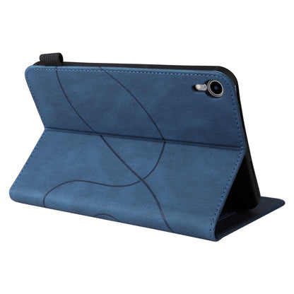 Dual-color Splicing Horizontal Flip Leather Tablet Case For iPad mini 6(Blue) - More iPad Cases by buy2fix | Online Shopping UK | buy2fix