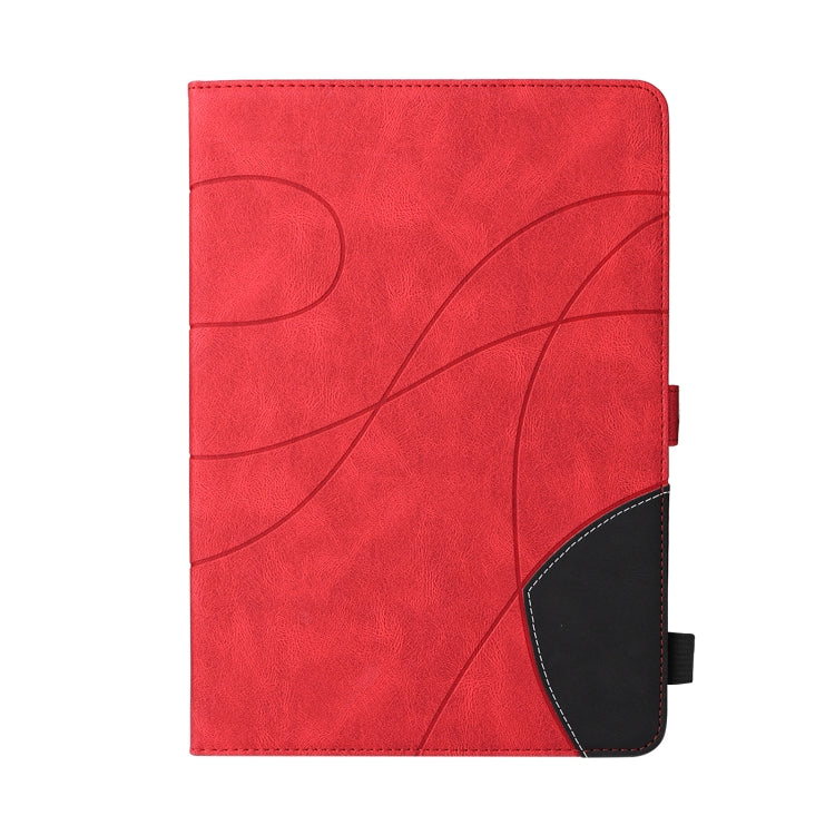 Dual-color Splicing Horizontal Flip Leather Tablet Case For iPad mini 6(Red) - More iPad Cases by buy2fix | Online Shopping UK | buy2fix