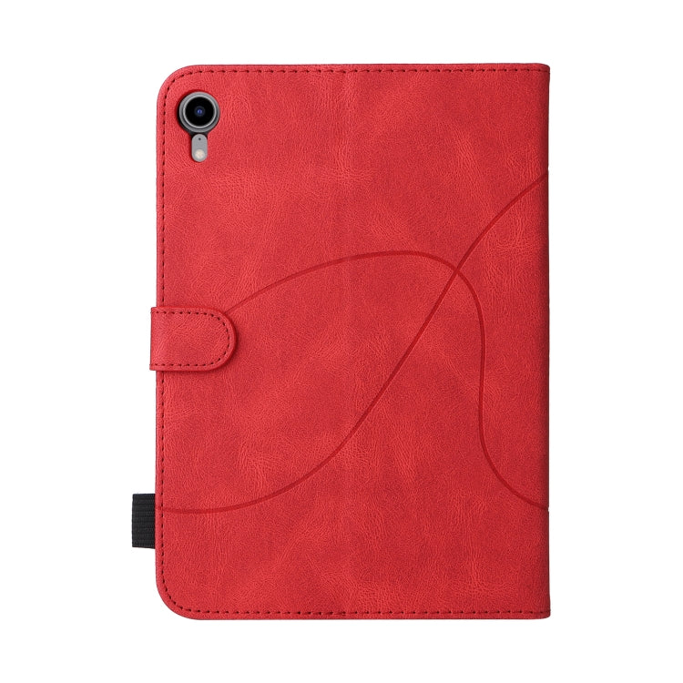 Dual-color Splicing Horizontal Flip Leather Tablet Case For iPad mini 6(Red) - More iPad Cases by buy2fix | Online Shopping UK | buy2fix