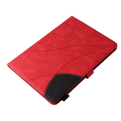 Dual-color Splicing Horizontal Flip Leather Tablet Case For iPad mini 6(Red) - More iPad Cases by buy2fix | Online Shopping UK | buy2fix