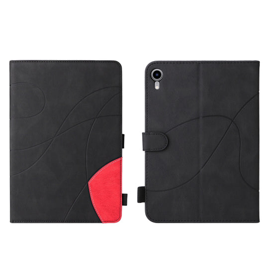 Dual-color Splicing Horizontal Flip Leather Tablet Case For iPad mini 6(Black) - More iPad Cases by buy2fix | Online Shopping UK | buy2fix