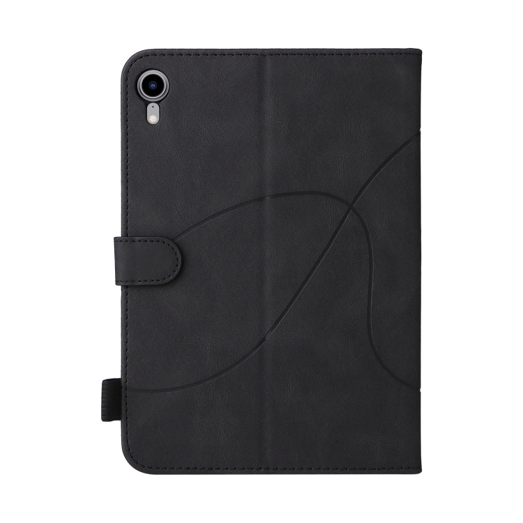 Dual-color Splicing Horizontal Flip Leather Tablet Case For iPad mini 6(Black) - More iPad Cases by buy2fix | Online Shopping UK | buy2fix