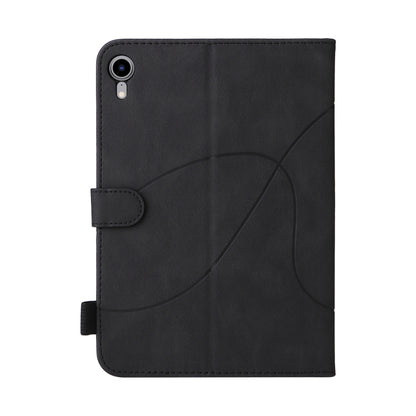 Dual-color Splicing Horizontal Flip Leather Tablet Case For iPad mini 6(Black) - More iPad Cases by buy2fix | Online Shopping UK | buy2fix