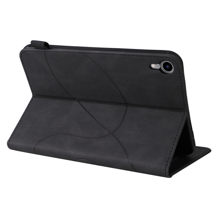 Dual-color Splicing Horizontal Flip Leather Tablet Case For iPad mini 6(Black) - More iPad Cases by buy2fix | Online Shopping UK | buy2fix
