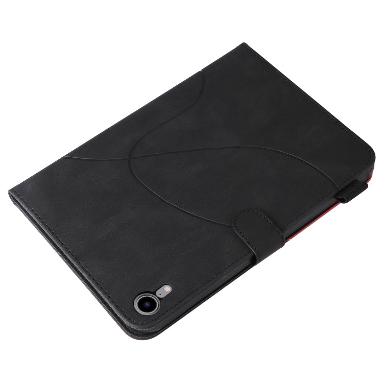 Dual-color Splicing Horizontal Flip Leather Tablet Case For iPad mini 6(Black) - More iPad Cases by buy2fix | Online Shopping UK | buy2fix