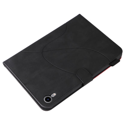 Dual-color Splicing Horizontal Flip Leather Tablet Case For iPad mini 6(Black) - More iPad Cases by buy2fix | Online Shopping UK | buy2fix