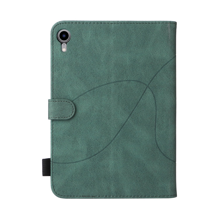 Dual-color Splicing Horizontal Flip Leather Tablet Case For iPad mini 6(Green) - More iPad Cases by buy2fix | Online Shopping UK | buy2fix