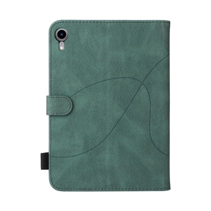 Dual-color Splicing Horizontal Flip Leather Tablet Case For iPad mini 6(Green) - More iPad Cases by buy2fix | Online Shopping UK | buy2fix