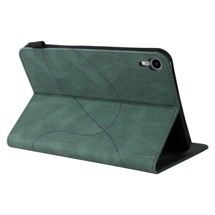 Dual-color Splicing Horizontal Flip Leather Tablet Case For iPad mini 6(Green) - More iPad Cases by buy2fix | Online Shopping UK | buy2fix
