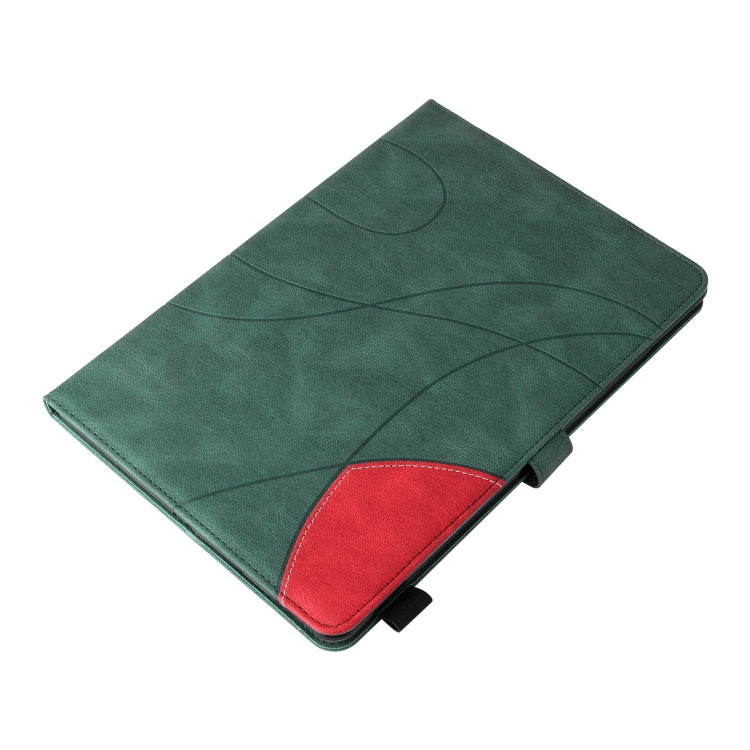 Dual-color Splicing Horizontal Flip Leather Tablet Case For iPad mini 6(Green) - More iPad Cases by buy2fix | Online Shopping UK | buy2fix