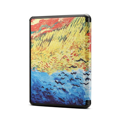 For Amazon Kindle Paperwhite 5 2021 Pattern PU Leather Tablet Case(Van Gogh Oil Painting) by buy2fix