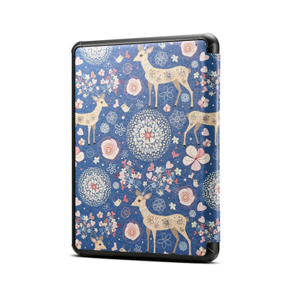 For Amazon Kindle Paperwhite 5 2021 Pattern PU Leather Tablet Case(Elk Blue) by buy2fix