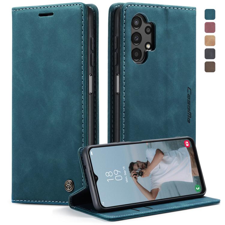 For Samsung Galaxy A13 4G/A13 5G/A04S/A04/M13 5G CaseMe 013 Multifunctional Horizontal Flip Leather Phone Case(Blue) by CaseMe