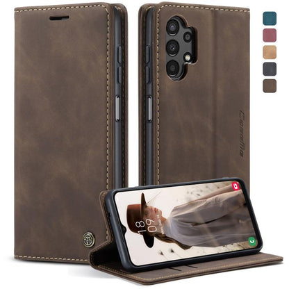 For Samsung Galaxy A13 4G/A13 5G/A04S/A04/M13 5G CaseMe 013 Multifunctional Horizontal Flip Leather Phone Case(Coffee) by CaseMe