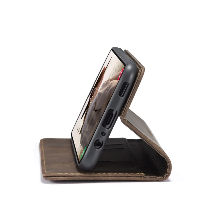 For Samsung Galaxy A13 4G/A13 5G/A04S/A04/M13 5G CaseMe 013 Multifunctional Horizontal Flip Leather Phone Case(Coffee) by CaseMe