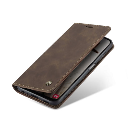 For Samsung Galaxy A13 4G/A13 5G/A04S/A04/M13 5G CaseMe 013 Multifunctional Horizontal Flip Leather Phone Case(Coffee) by CaseMe