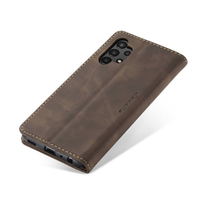 For Samsung Galaxy A13 4G/A13 5G/A04S/A04/M13 5G CaseMe 013 Multifunctional Horizontal Flip Leather Phone Case(Coffee) by CaseMe