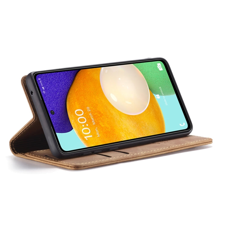 For Samsung Galaxy A53 5G CaseMe 013 Multifunctional Horizontal Flip Leather Phone Case(Brown) by CaseMe