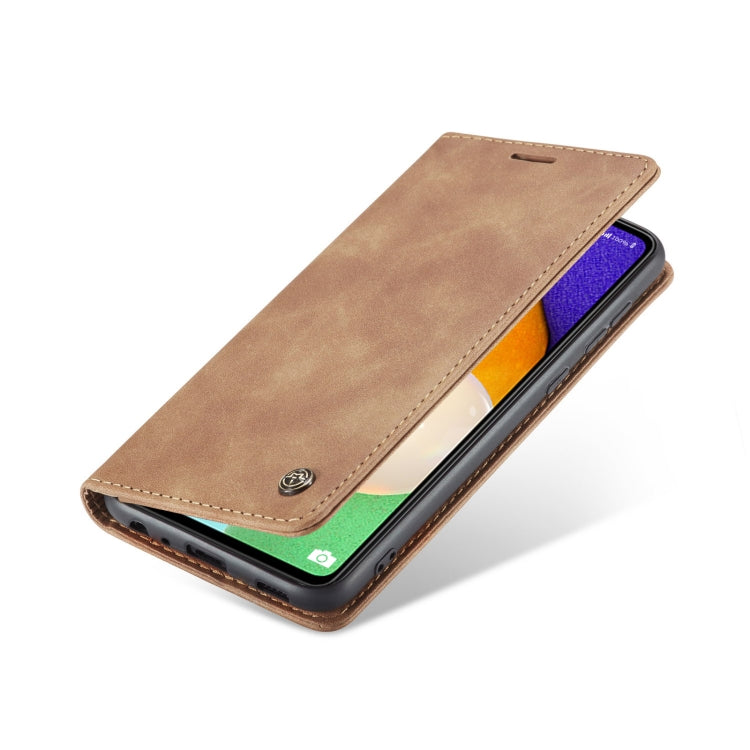 For Samsung Galaxy A53 5G CaseMe 013 Multifunctional Horizontal Flip Leather Phone Case(Brown) by CaseMe