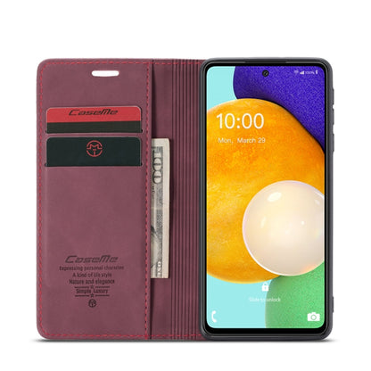 For Samsung Galaxy A53 5G CaseMe 013 Multifunctional Horizontal Flip Leather Phone Case(Wine Red) by CaseMe