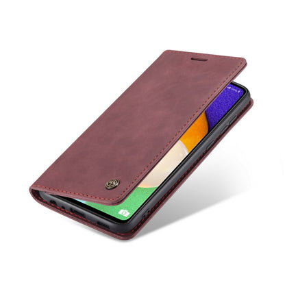 For Samsung Galaxy A53 5G CaseMe 013 Multifunctional Horizontal Flip Leather Phone Case(Wine Red) by CaseMe