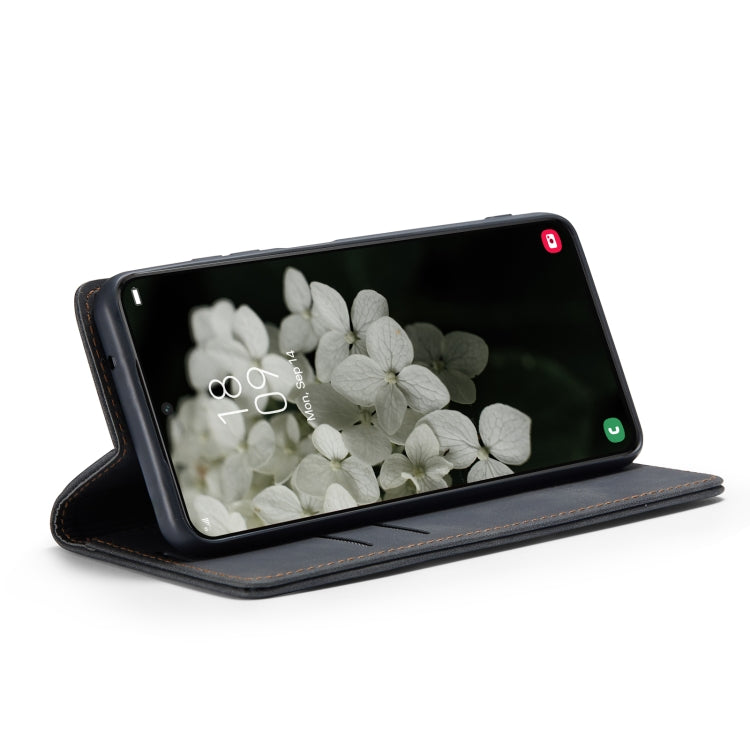 For Samsung Galaxy S22 CaseMe 013 Multifunctional Horizontal Flip Leather Phone Case(Black) by CaseMe