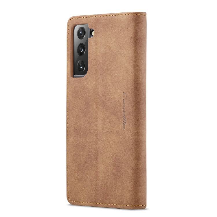 For Samsung Galaxy S22+ CaseMe 013 Multifunctional Horizontal Flip Leather Phone Case(Brown) by CaseMe