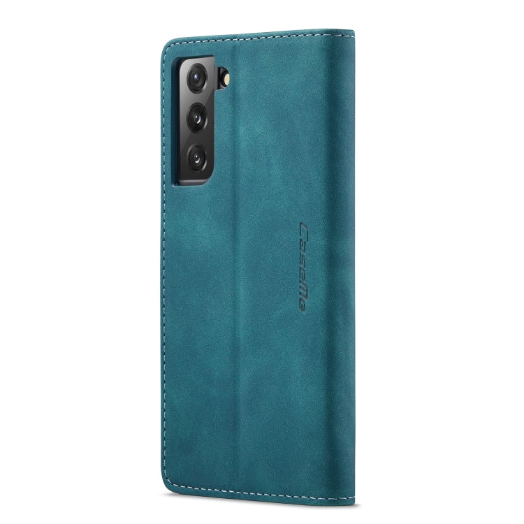 For Samsung Galaxy S22+ CaseMe 013 Multifunctional Horizontal Flip Leather Phone Case(Blue) by CaseMe