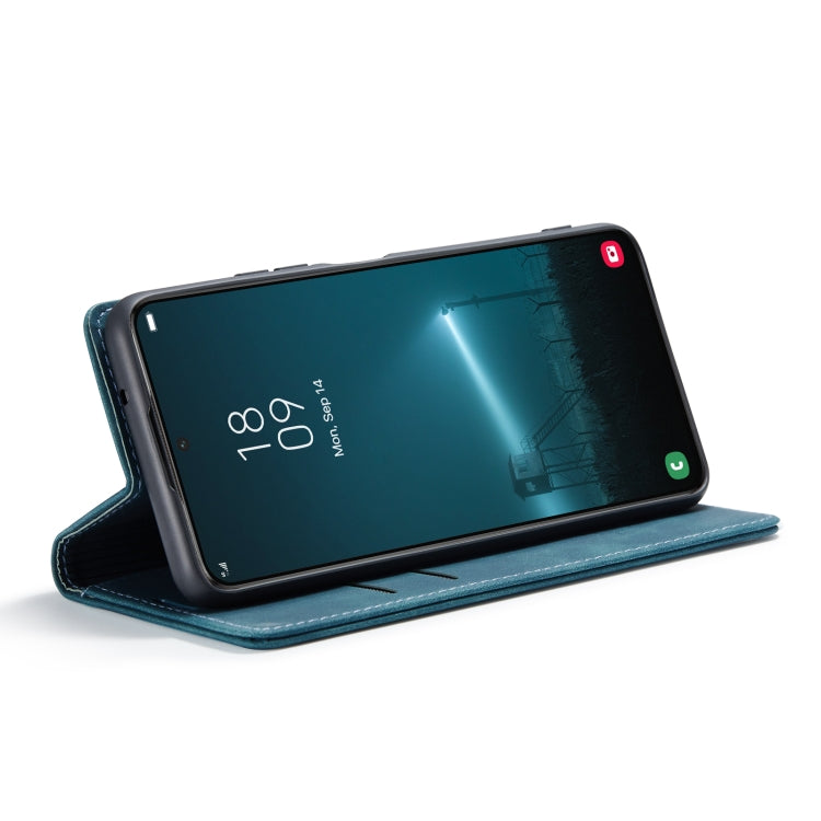 For Samsung Galaxy S22+ CaseMe 013 Multifunctional Horizontal Flip Leather Phone Case(Blue) by CaseMe