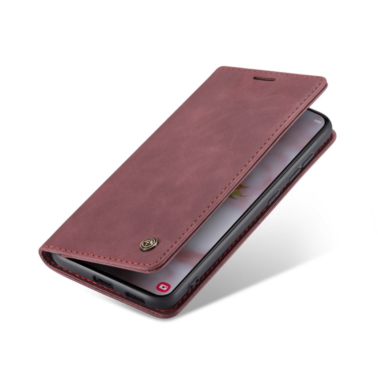 For Samsung Galaxy S22+ CaseMe 013 Multifunctional Horizontal Flip Leather Phone Case(Wine Red) by CaseMe