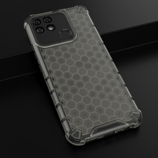 For OPPO Realme Narzo 50A Honeycomb PC + TPU Phone Case(Black) by buy2fix