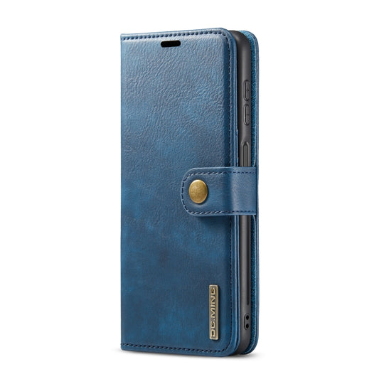 For Samsung Galaxy A13 5G DG.MING Crazy Horse Texture Detachable Magnetic Leather Phone Case(Blue) by DG.MING