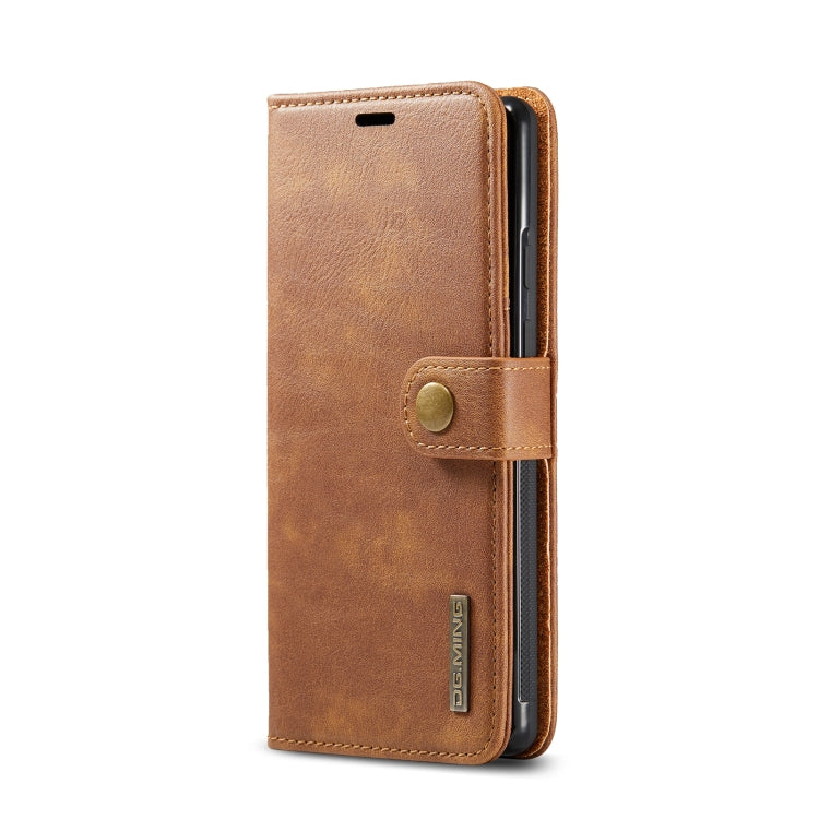 For Google Pixel 6 DG.MING Crazy Horse Texture Detachable Magnetic Leather Phone Case(Brown) by DG.MING