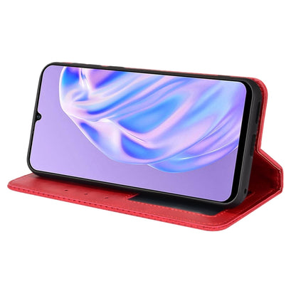 For Ulefone Note 6 / Note 6P Magnetic Buckle Retro Texture Leather Case(Red) by buy2fix