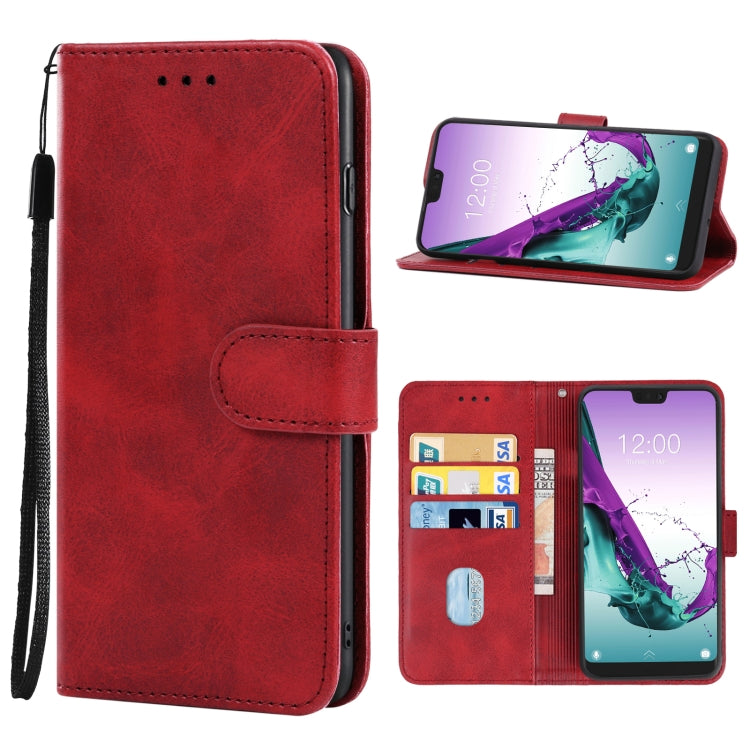 Leather Phone Case For Doogee N10(Red) - More Brand by buy2fix | Online Shopping UK | buy2fix