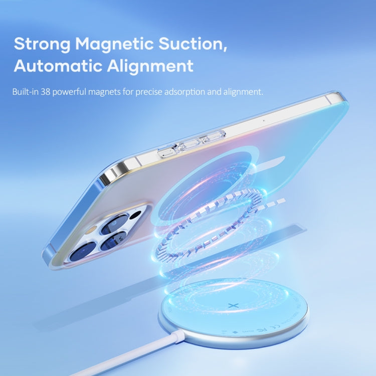 For iPhone 13 Pro ROCK Magnetic Aurora TPU + PET Protective Phone Case (Aurora Gold) - iPhone 13 Pro Cases by ROCK | Online Shopping UK | buy2fix