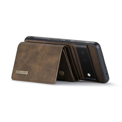For Google Pixel 6 Pro DG.MING M1 Series 3-Fold Multi Card Wallet Back Cover Leather Phone Case(Coffee) by DG.MING