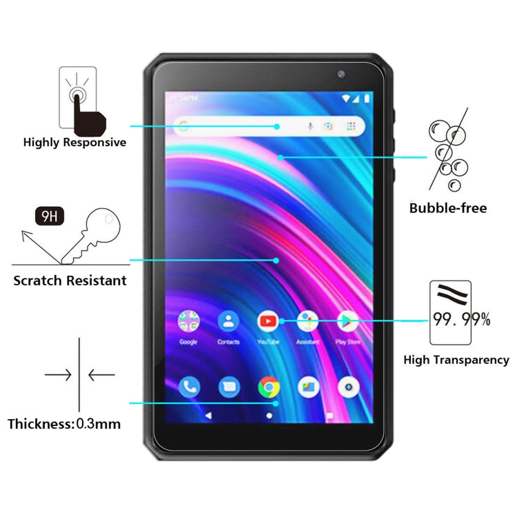 9H 2.5D Explosion-proof Tempered Tablet Glass Film For BLU M8L - Others by buy2fix | Online Shopping UK | buy2fix