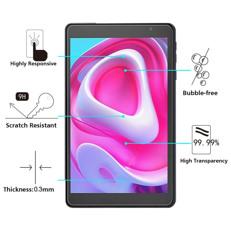 2 PCS 9H 2.5D Explosion-proof Tempered Tablet Glass Film For BLU M8L Plus - Others by buy2fix | Online Shopping UK | buy2fix