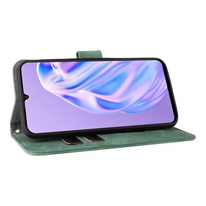 For Ulefone Note 6 Skin Feel Magnetic Flip Leather Phone Case(Green) by buy2fix