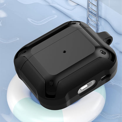 Armor Earphone Protective Case with Hook For AirPods 3(Black + Red) by buy2fix