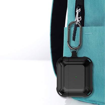 Armor Earphone Protective Case with Hook For AirPods 3(Black + Red) by buy2fix