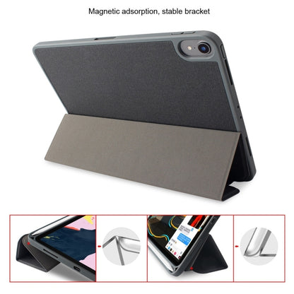 For iPad Mini 5 / 4 Mutural Exquisite Series Cloth Texture PU+TPU Leather Case with 3-Fold Holder & Pen Slot & Sleep & Wake-up Function(Green) by Mutural